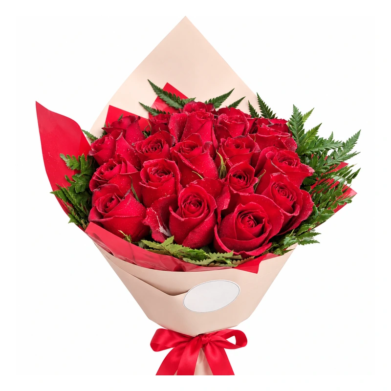 Buquê 20 rosas nacionais