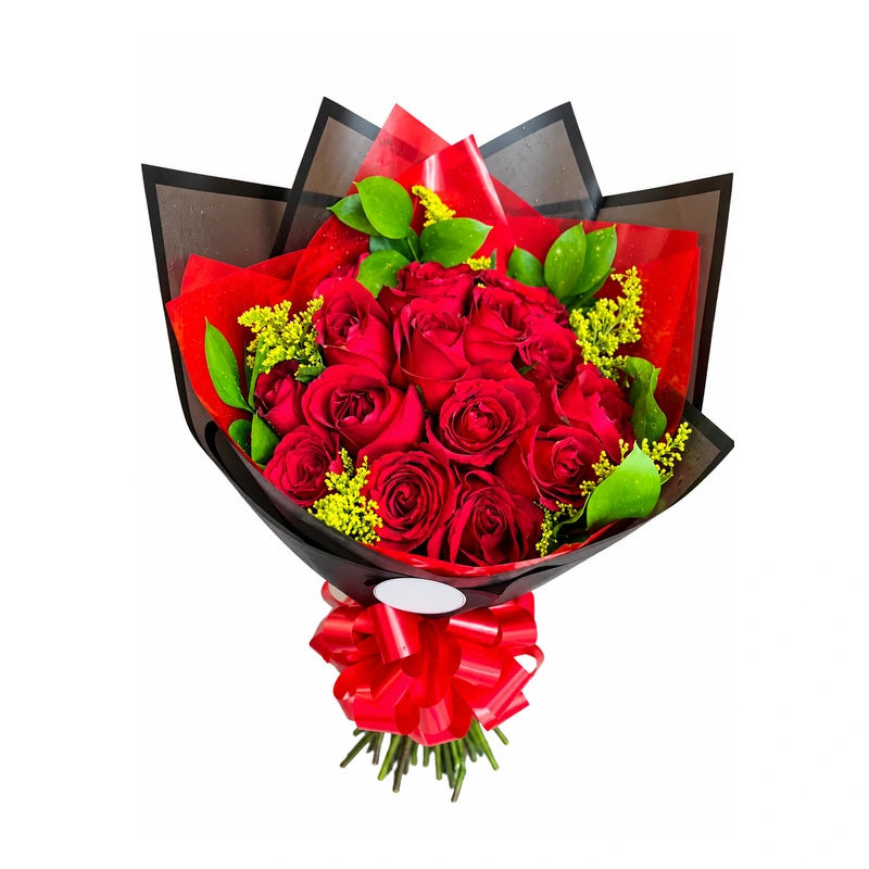 Buquê 25 rosas importadas luxo