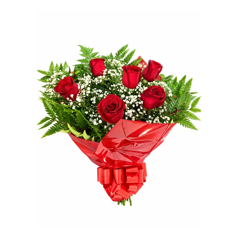 Buquê carinho de rosas vermelhas